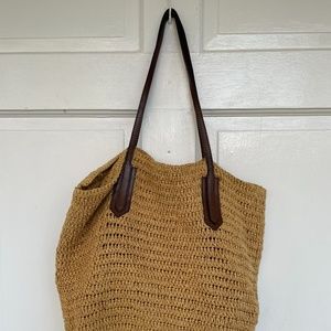 JCrew Straw Summer Beachbag